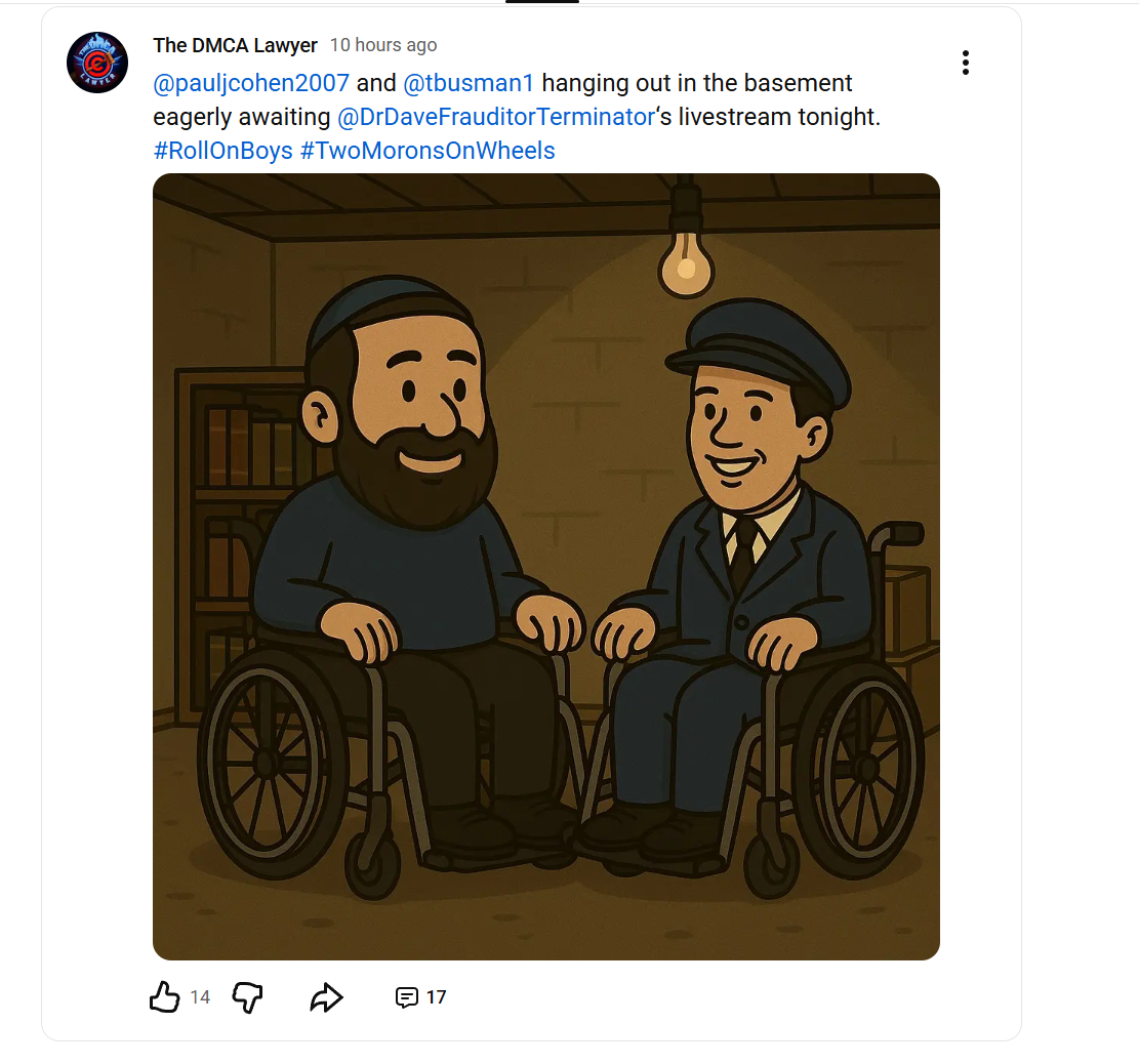 AI image mocking wheelchair users